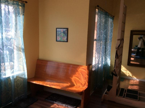 Walking home from the Kirtan